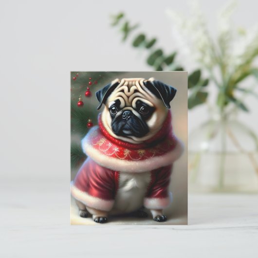 Vrolijk kerstfeest briefkaart (Staand voorkant)