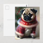 Vrolijk kerstfeest briefkaart (Voorkant / Achterkant)