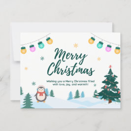 Vrolijk kerstfeest briefkaart