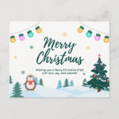 Vrolijk kerstfeest briefkaart (Voorkant)