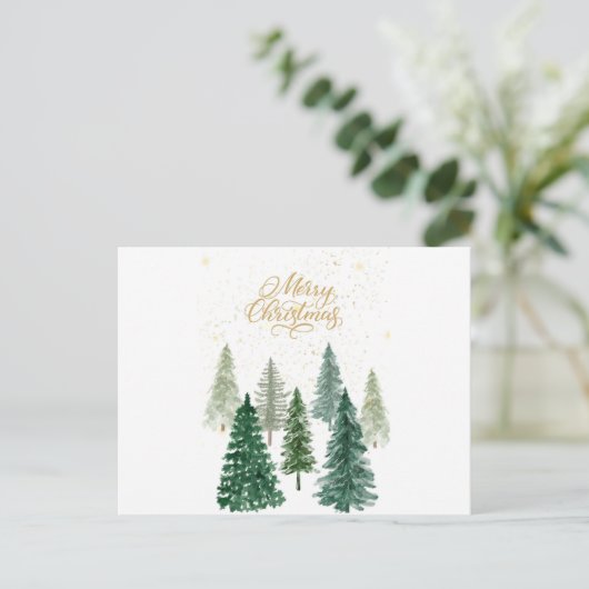 Vrolijk kerstfeest briefkaart (Staand voorkant)