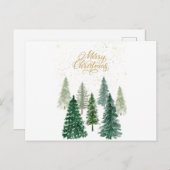 Vrolijk kerstfeest briefkaart (Voorkant / Achterkant)