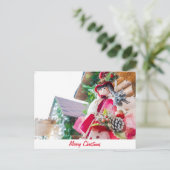 Vrolijk kerstfeest briefkaart (Staand voorkant)