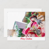 Vrolijk kerstfeest briefkaart (Voorkant / Achterkant)