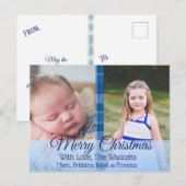 Vrolijk kerstfeest Briefkaart met kerstfeest (Voorkant / Achterkant)