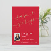 Vrolijk kerstfeest Briefkaart Modern Minimale (Staand voorkant)