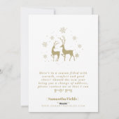 Vrolijk kerstfeest Briefkaart Modern Minimale (Achterkant)