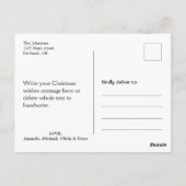 Vrolijk kerstfeest briefkaart Prettige feestdagen (Achterkant)