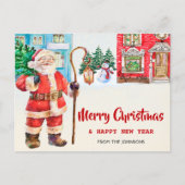 Vrolijk kerstfeest briefkaart Seizoenskaart (Voorkant)