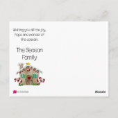 Vrolijk kerstfeest Briefkaart voor ontbijtkoek (Achterkant)