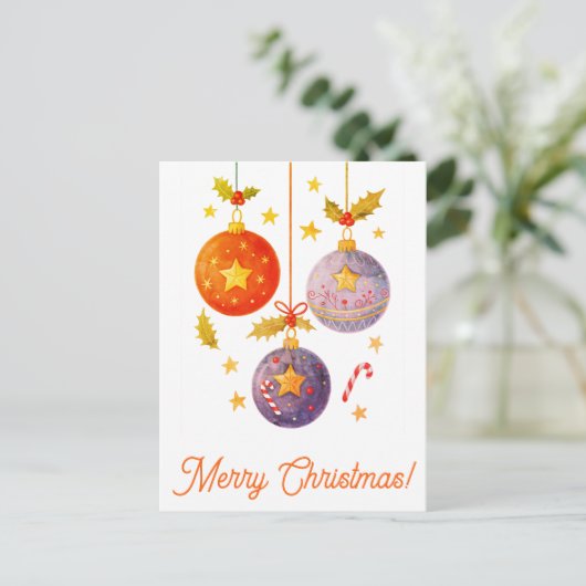 Vrolijk kerstfeest briefkaarten (Staand voorkant)