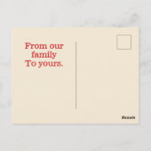 Vrolijk kerstfeest briefkaarten (Achterkant)