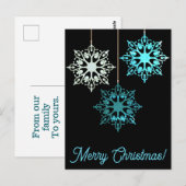 Vrolijk kerstfeest briefkaarten (Voorkant / Achterkant)