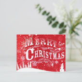 Vrolijk kerstfeest Briefkaarten (Staand voorkant)