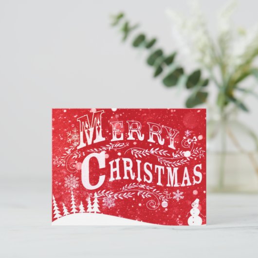 Vrolijk kerstfeest Briefkaarten (Staand voorkant)