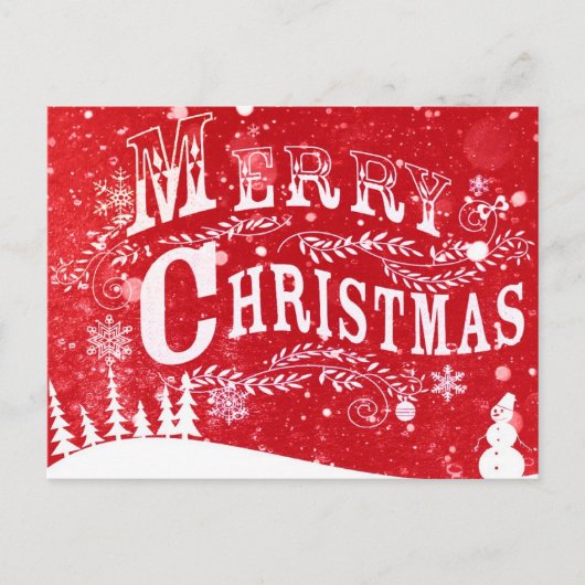 Vrolijk kerstfeest Briefkaarten (Voorkant)