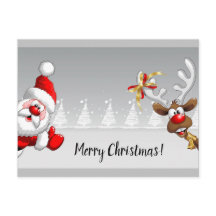 Vrolijk kerstfeest briefkaarten