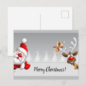 Vrolijk kerstfeest briefkaarten (Voorkant / Achterkant)