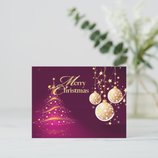 Vrolijk kerstfeest, briefkaarten (Staand voorkant)