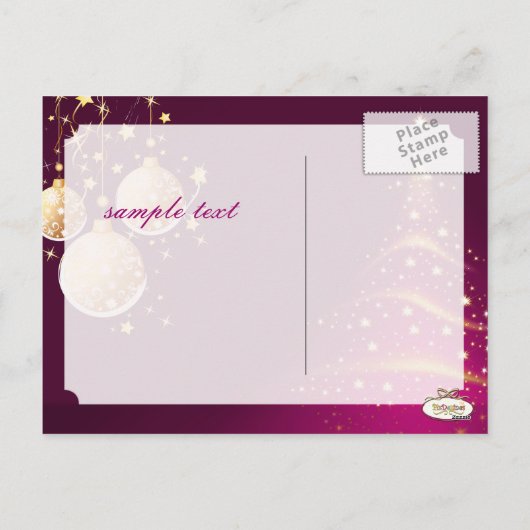 Vrolijk kerstfeest, briefkaarten (Achterkant)