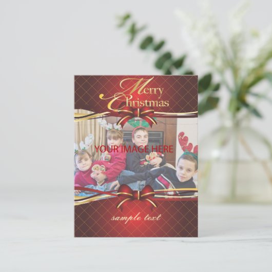 Vrolijk kerstfeest, briefkaarten (Staand voorkant)