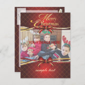 Vrolijk kerstfeest, briefkaarten (Voorkant / Achterkant)