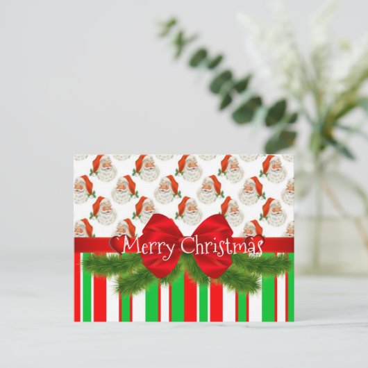 Vrolijk kerstfeest Briefkaarten Noordpool (Staand voorkant)