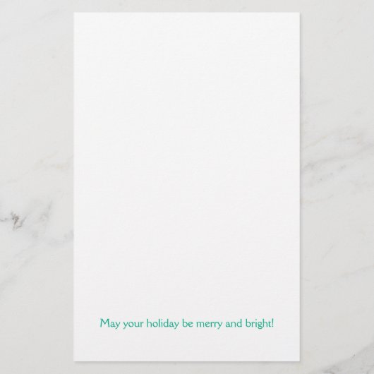 Vrolijk kerstfeest  briefpapier (Achterkant)