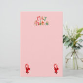 Vrolijk kerstfeest briefpapier (Staand voorkant)