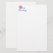Vrolijk kerstfeest briefpapier (Voorkant / Achterkant)