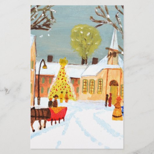 Vrolijk kerstfeest briefpapier (Voorkant)