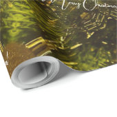 Vrolijk kerstfeest Bright Golden Star  Elegant Cadeaupapier (Rol Hoek)