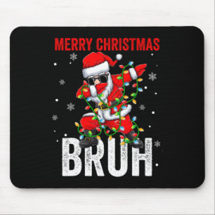 Vrolijk Kerstfeest Bruh Kerstmis Kerstman Kerstman Muismat