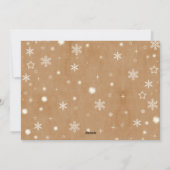 Vrolijk Kerstfeest  Bruin Familie Foto Feestdagenkaart (Achterkant)