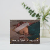 Vrolijk kerstfeest | Budget Holiday Photo Card (Staand voorkant)