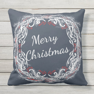 Vrolijk kerstfeest buitenkussen