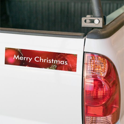 Vrolijk kerstfeest bumpersticker (Op Truck)