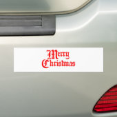 Vrolijk kerstfeest bumpersticker (Op auto)