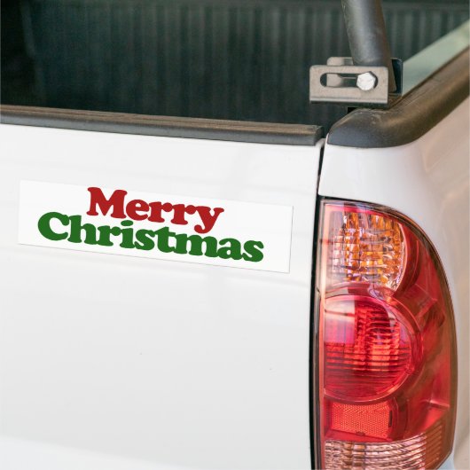 Vrolijk kerstfeest bumpersticker (Op Truck)