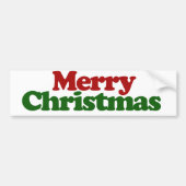 Vrolijk kerstfeest bumpersticker (Voorkant)