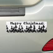 Vrolijk kerstfeest! bumpersticker (Op auto)