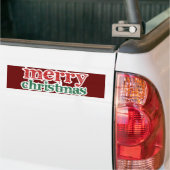 Vrolijk kerstfeest bumpersticker (Op Truck)