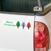 Vrolijk kerstfeest Bumpersticker (Op Truck)