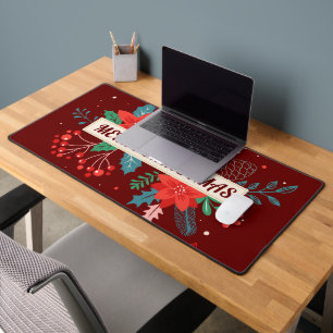 Vrolijk kerstfeest bureaumat