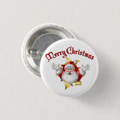 Vrolijk kerstfeest Button (Voorkant /achterkant)