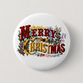 Vrolijk kerstfeest Button (Voorkant)