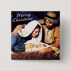 Vrolijk kerstfeest Button