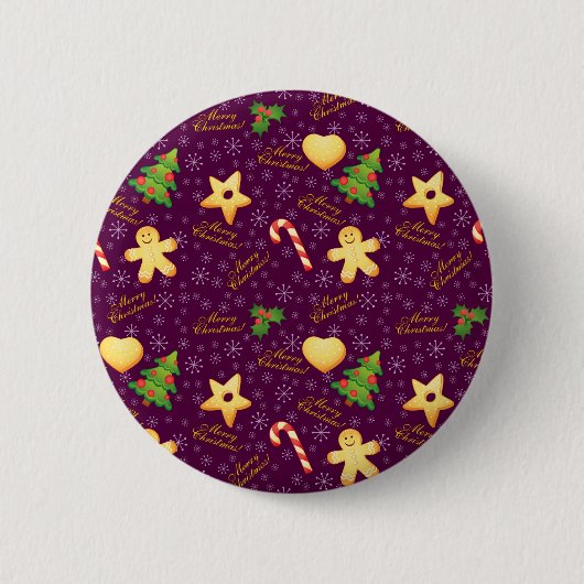 Vrolijk kerstfeest Button (Voorkant)