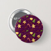 Vrolijk kerstfeest Button (Voorkant /achterkant)