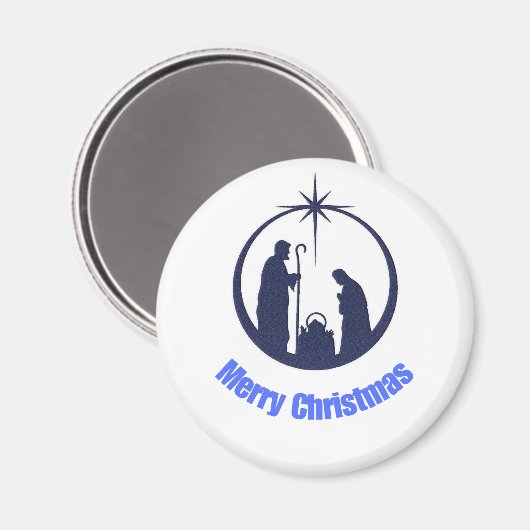 Vrolijk kerstfeest Button Magneet (Voorkant / Achterkant)